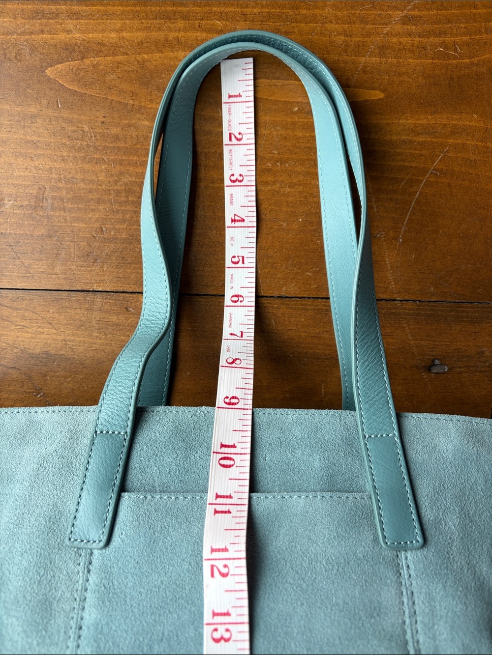 UGG Blue/Green Suede Tote NWOT - Picture 6 of 15